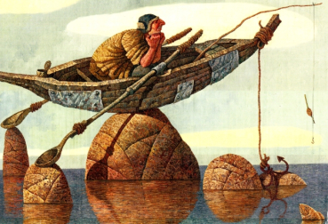Postcard  "Low tide"