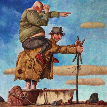 Postcard  "Ship of fools"
