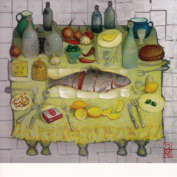Postcard "Still life: second day"