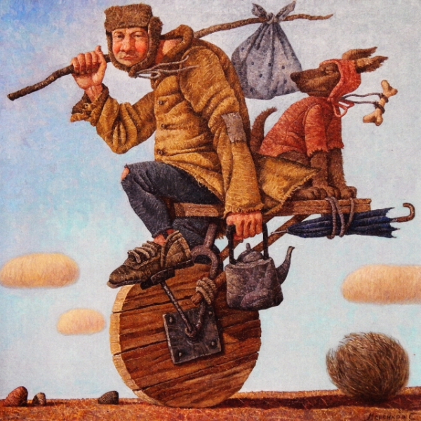 Postcard  "Rolling the field"